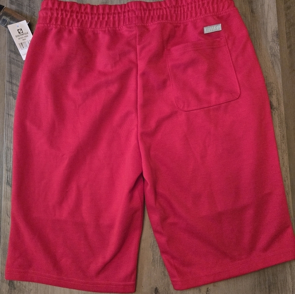 Southpole L Red Sweat Shorts Zipper Front Pockets - Picture 7 of 8